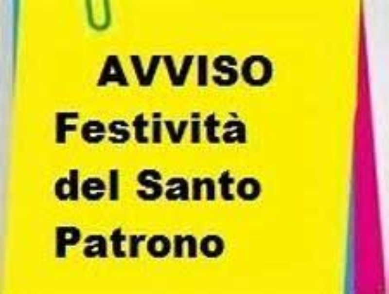 Festività del Santo Patrono